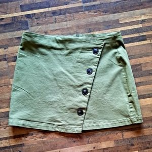 Francesca's Hunter Green Mini Skirt